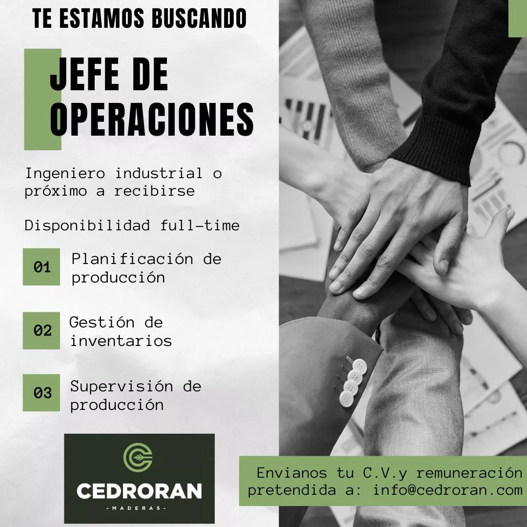 Cedroran Jefe de produccion