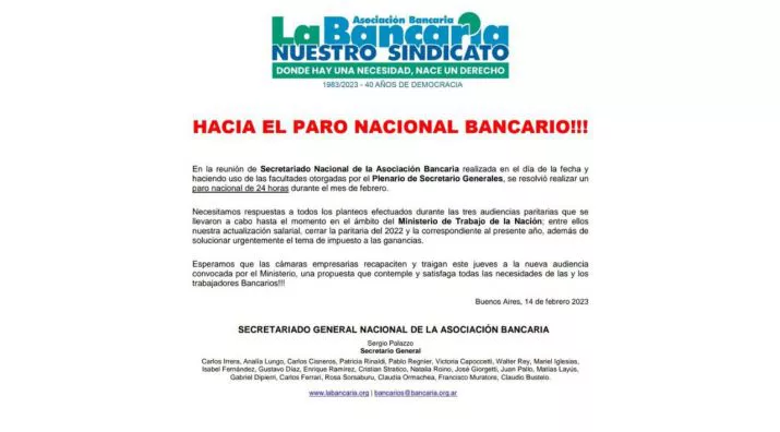 PAro bancario